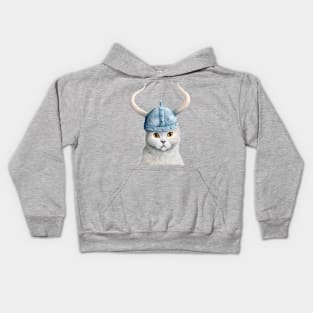 Brave, The Viking Cat Kids Hoodie